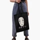 Эко сумка шоппер на молнии Унесённые призраками Безликий Бог Каонаси (Spirited Away Faceless God Kaonashi) (9227-2646) 41x35 см Черный - изображение 6