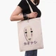 Эко сумка шоппер Унесённые призраками Безликий Бог Каонаси (Spirited Away Faceless God Kaonashi) (9227-2646) 41x35 см Бежевый - изображение 2