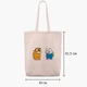 Эко сумка шоппер Амонг Ас Время приключений Фин и Джейк (Among Us Adventure Time Finn & Jake) (9227-2414) 41x35x8.5 см Бежевый - изображение 6