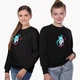 Свитшот для девочек ТикТок (TikTok Girl Cat) (9509-1648) 158-164 см Черный - изображение 4
