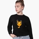 Свитшот для девочек Гарфилд (Garfield) (9509-1944) 146-152 см Черный - изображение 1