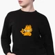 Свитшот для девочек Гарфилд (Garfield) (9509-1945) 134-140 см Черный - изображение 2