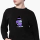 Світшот для дівчаток Амонг Ас Фіолетовий (Among Us Violet) (9509-2423) 158-164 см Чорний - зображення 2