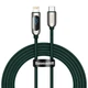 Кабель Baseus Display Fast Charging USB-C-Lightning, 20W, 2м Green (CATLSK-A06) - зображення 1