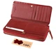 Женский кожаный кошелек клатч на молнии с визитницей ST Leather (S7001A) 98273 Красный - изображение 2