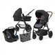 Универсальная коляска 3 в 1 Kinderkraft Xmoov Black (KKWXMOVBLK3000) - изображение 1