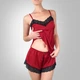 Женская шелковая пижама Даниэлла NeDlyaSkuki Красный 2XL (00-00010957) - изображение 1