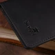 Бумажник мужской из винтажной кожи SHVIGEL 16165 Черный - изображение 9