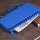 Гаманець клатч зі шкіри з кишенею для мобільного ST Leather Синій 3079-87685 - зображення 8