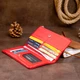 Вертикальный кошелек на кнопке женский ST Leather 19202 Красный - изображение 9