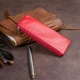 Ключниця-гаманець із натуральної шкіри для жінок ST Leather вертикальна червона (bg193fash47) - зображення 10