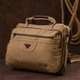 Сумка текстильная для ноутбука Vintage 20186 Хаки - изображение 10