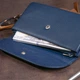 Великий жіночий клатч із натуральної шкіри ST Leather темно-синій для карт (bg193fash17) - зображення 10