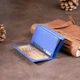 Женский кожаный кошелек-визитница ST Leather 10х6,5х1 см Синий 000155833 - изображение 8