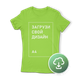 Футболка женская Classic, M, лайм, с печатью А4, TM4-270770 - изображение 1