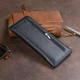 Горизонтальный тонкий кошелек из натуральной кожи для карт ST Leather Черный (bg193fash24) - изображение 7
