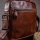 Сумка Мужская Гладкая Vintage Коричневая Винтажная (182689) - изображение 8