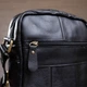 Сумка планшет через плечо мужская из натуральная кожи Vintage leather-14721 Черная - изображение 17