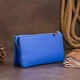 Вместительный клатч из двух частей женский ST Leather 19252 Синий - изображение 7