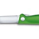 Кухонный нож Victorinox SwissClassic Foldable Paring 11 см Serrated Green (6.7836.F4B) - изображение 4