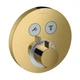 Термостат прихованого монтажу Hansgrohe ShowerSelect на 2 споживачі, Polished Gold Optic (15743990) - изображение 3