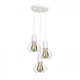 Светильник подвесной лофт 100lamp Diadem на круглой основе E27 белый (NL 2215-3R W) - изображение 1