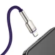 Кабель BASEUS Lightning Cafule Series Metal Data Cable |1M, 2.4A| (CALJK-A05) purple - зображення 5