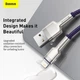 Кабель BASEUS Lightning Cafule Series Metal Data Cable |1M, 2.4A| (CALJK-A05) purple - зображення 11