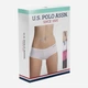 Набір трусиків-шортів жіночих U.S. Polo Assn 67004 M 5 шт Black/White/Skin/Navy/Fuchsia (8680557089790) - зображення 6