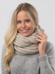 Снуд жіночій з капюшоном W-Luxury 9249P-76 48х30см Бежевий - зображення 3