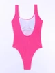 Женский совместный купальник жатка Beach Bikini розовый Varleinsar размер S - изображение 6