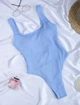 Женский совместный купальник жатка Beach Bikini голубой Varleinsar размер L - зображення 2