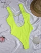 Женский совместный купальник жатка Beach Bikini желтый Varleinsar размер M - изображение 6