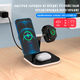 Зарядка беспроводная Qi 3 в 1 JYD WC101 |15W Max| Док-станция для iPhone + iWatch + Airpods (WC101) - изображение 3
