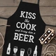 Фартук полноцветный Сolorful Kiss the cook and bring him a beer 75x51 см - изображение 2