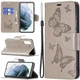 Чехол-книжка с рисунком UniCase Butterfly Pattern для Samsung Galaxy S21 FE (G990) - Grey - изображение 1