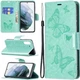 Чехол-книжка с рисунком UniCase Butterfly Pattern для Samsung Galaxy S21 FE (G990) - Green - изображение 1
