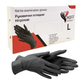 Рукавиці нітрилові чорні Medical Nitrile examination gloves в уп 100 шт розмір L - зображення 1