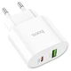 МЗП Hoco C95A Lineal PD20W + QC3.0 charger ( EU ) White - зображення 2
