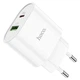 МЗП Hoco C95A Lineal PD20W + QC3.0 charger ( EU ) White - зображення 1