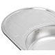 Кухонна мийка з крилом для посуду Lidz 7750 0,6мм Satin (LIDZ775006SAT) - зображення 6
