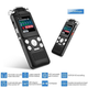 Професійний Цифровий диктофон із таймером для запису голосу Noyazu voice recorder V59, стерео, 16 Гб, чорний (002010EV) - зображення 9