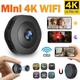 Мини камера Wi-Fi Wsdcam H6 4K, 1080P, HD с датчиком движения - изображение 3