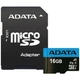 Карта пам'яті microSDHC (UHS-1) A-DATA Premier 16Gb Class 10 A1 (R-100Mb/s) (adapter SD) (AUSDH16GUICL10A1-RA1) - зображення 1