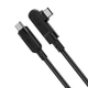 Кабель ACEFAST C5-03 USB-C to USB-C 100W right angled aluminum alloy 2m Black - изображение 3