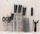 Набор кухонных ножей из нержавеющей стали Benson BN-401 на подставка 9 предметов - изображение 5