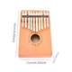 Музыкальный инструмент Калимба 10 key Kalimba Brown деревянная (16х11х4,3 см) - изображение 4