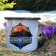 Кружка эмалированная Enamel mug с принтом Mountain белая 400 мл - изображение 2