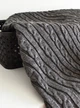 Плед Прованс SOFT коси вязаный 90х130 см Графитовый - изображение 2