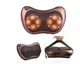 Массажная подушка для массажа шеи с инфракрасным подогревом роликовая Massage Pillow 8028 8 роликов - изображение 1